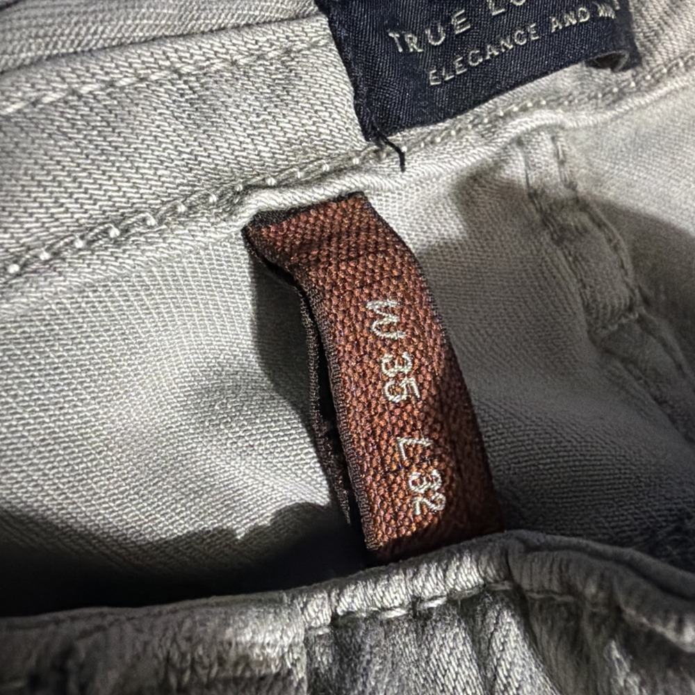34 Heritage Men's Gray Charisma Comfort-Rise Classic Fit 35x32 Jeans - Picture 7 of 12